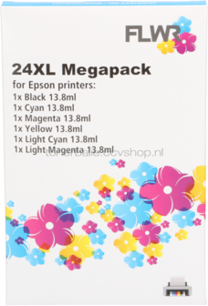 FLWR Epson 24XL Multipack zwart en kleur