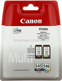 Canon PG-545 / CL-546 Multipack zwart en kleur