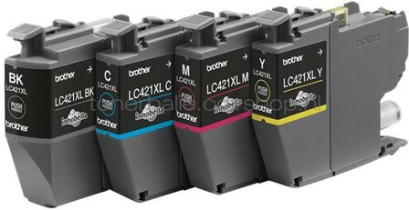 Brother LC-421XL Multipack 4-pack zwart en kleur