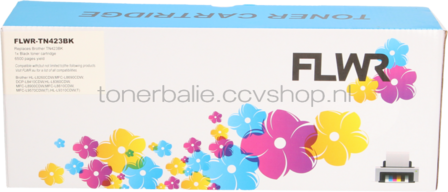 FLWR Brother TN-423 zwart