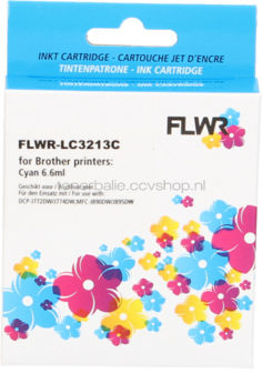 FLWR Brother LC-3213 cyaan