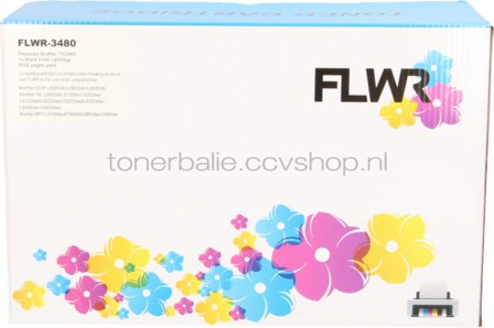 FLWR Brother TN-3480 zwart