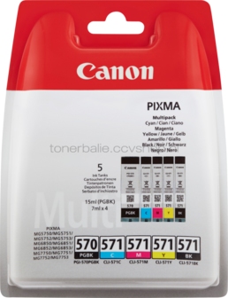 Canon CLI-571 5-pack zwart en kleur