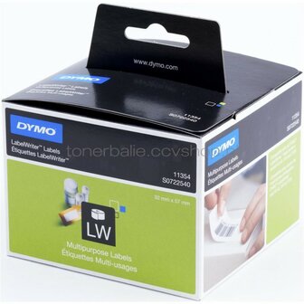 Dymo 11354 Multi functionele labels 32 mm x 57 mm  wit