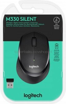 Logitech Muis M330 Silent Wireless zwart