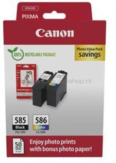 Canon PG-585/CL-586 Photo Value Pack zwart en kleur