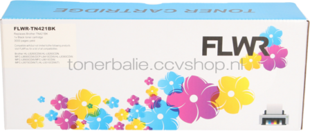 FLWR Brother TN-421 zwart