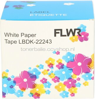 FLWR Brother DK-22243 102 mm x  30.48 M wit