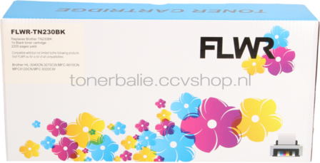 FLWR Brother TN-230BK zwart