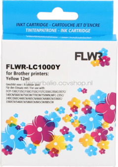FLWR Brother LC-970Y / LC-1000Y geel