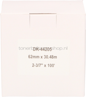 FLWR Brother DK-44205 62 mm x  30.48 M wit