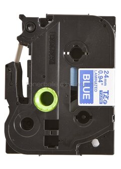 Brother TZE-555 wit op blauw breedte 24 mm