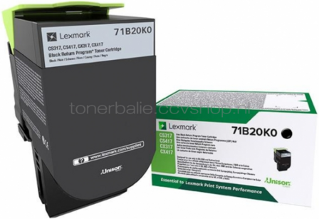 Lexmark 71B20K0 zwart