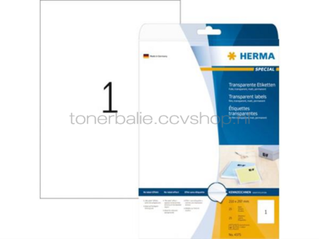Herma 4375 folie-etiketten transparante mat