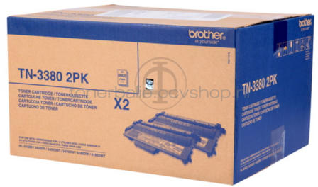 Brother TN-3380BK TWIN zwart