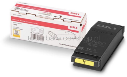 Oki C650 toner geel