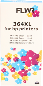 FLWR HP 364XL 4-pack - Optie 80