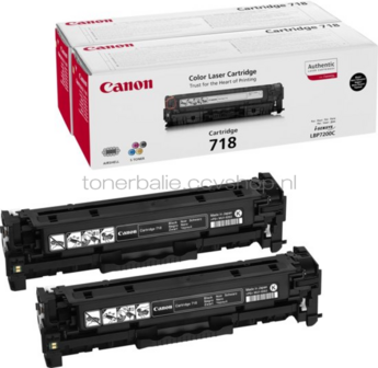 Canon 718 Duopack zwart