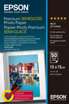 Epson C13S041765 Fotopapier Halfglanzend | 10x15 | 251 gr/m&sup2; 50 vellen