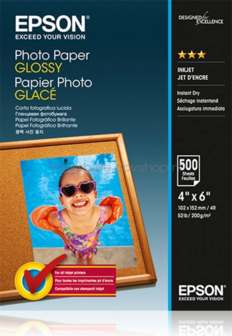 Epson C13S042549 fotopapier Glans | 10x15 | 200 gr/m&sup2; 500 stuks