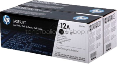 HP 12A twinpack zwart