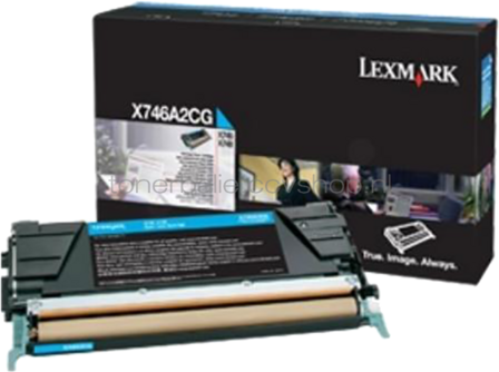 Lexmark X746A3CG cyaan