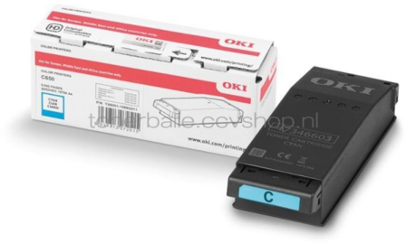 Oki C650 toner cyaan