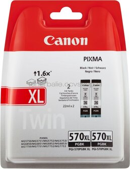 Canon PGI-570XL twinpack zwart
