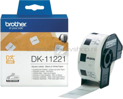 Brother DK-11221 23 mm x 23 mm  wit