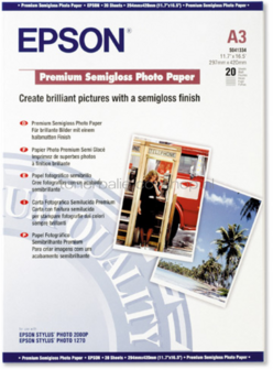 Epson S041334 fotopapier Halfglanzend | A3 | 251 gr/m&sup2; 20 stuks
