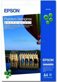 Epson S041332 Premium fotopapier Halfglanzend | A4 | 251 gr/m&sup2; 20 stuks