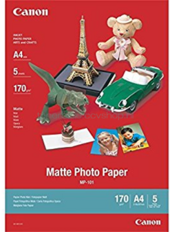 Canon MP-101 Fotopapier Mat | A4 | 170 gr/m&sup2; 5 vellen