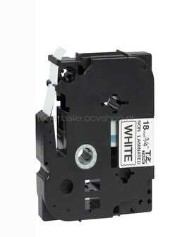 Brother TZE-N241 zwart op wit breedte 18 mm
