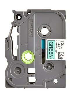 Brother TZE-731 zwart op groen breedte 12 mm
