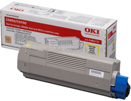 Oki C5850 / C5950 Toner geel