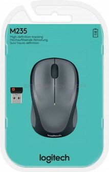 Logitech Muis M235 Wireless Unifying grijs