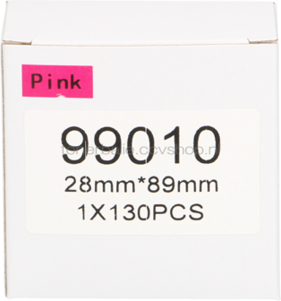Huismerk Dymo 99010 standard address 89 mm x 28 mm  roze