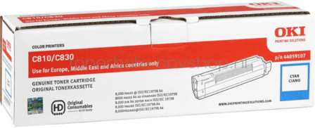 Oki C810 / C830 Toner cyaan