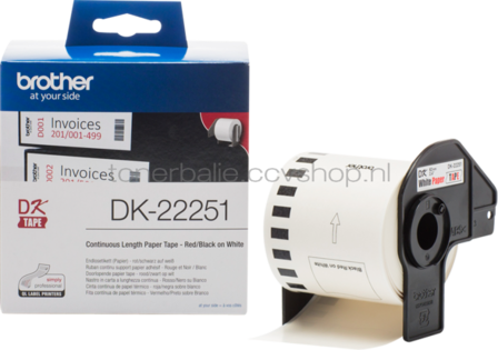Brother DK-22251  x 62 mm 15.24 M wit