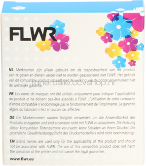FLWR Brother TZe-131 zwart op transparant breedte 12 mm
