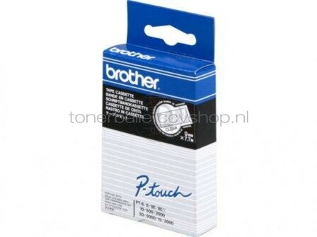 Brother TC-195 wit op transparant breedte 9 mm