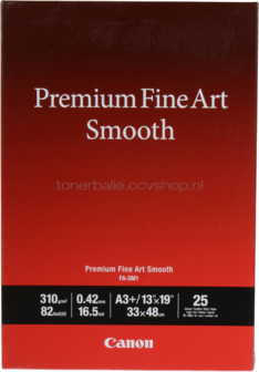 Canon Fine Art Smooth fotopapier A3+  | Overige | 310 gr/m&sup2; 25 stuks