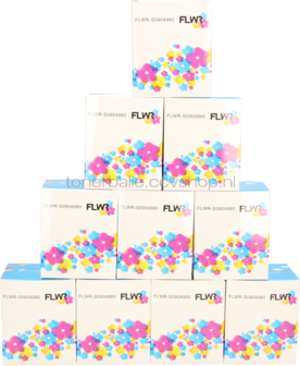 FLWR Dymo S0904980 10-Pack 159 mm x 104 mm  wit