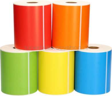 FLWR Zebra verzendetiketten kleurpakket 102 mm x 150 mm  kleur