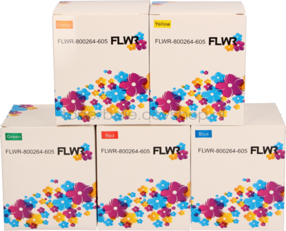 FLWR Zebra verzendetiketten kleurpakket 102 mm x 150 mm  kleur