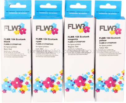 FLWR Epson 104 Multipack zwart en kleur