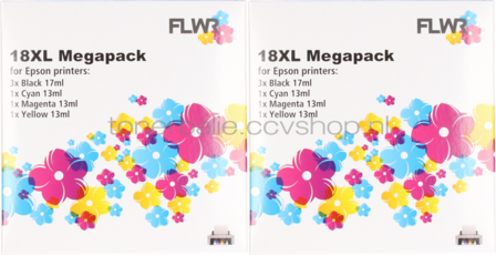 FLWR Epson T1811/2/3/4 12-pack - Optie 54