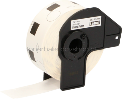 FLWR Brother DK-11218 24 mm x 24 mm  wit