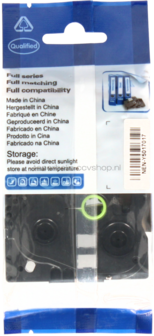 Huismerk Brother TZE-521 zwart op blauw breedte 9 mm