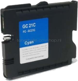 Huismerk Ricoh GC-21C cyaan
